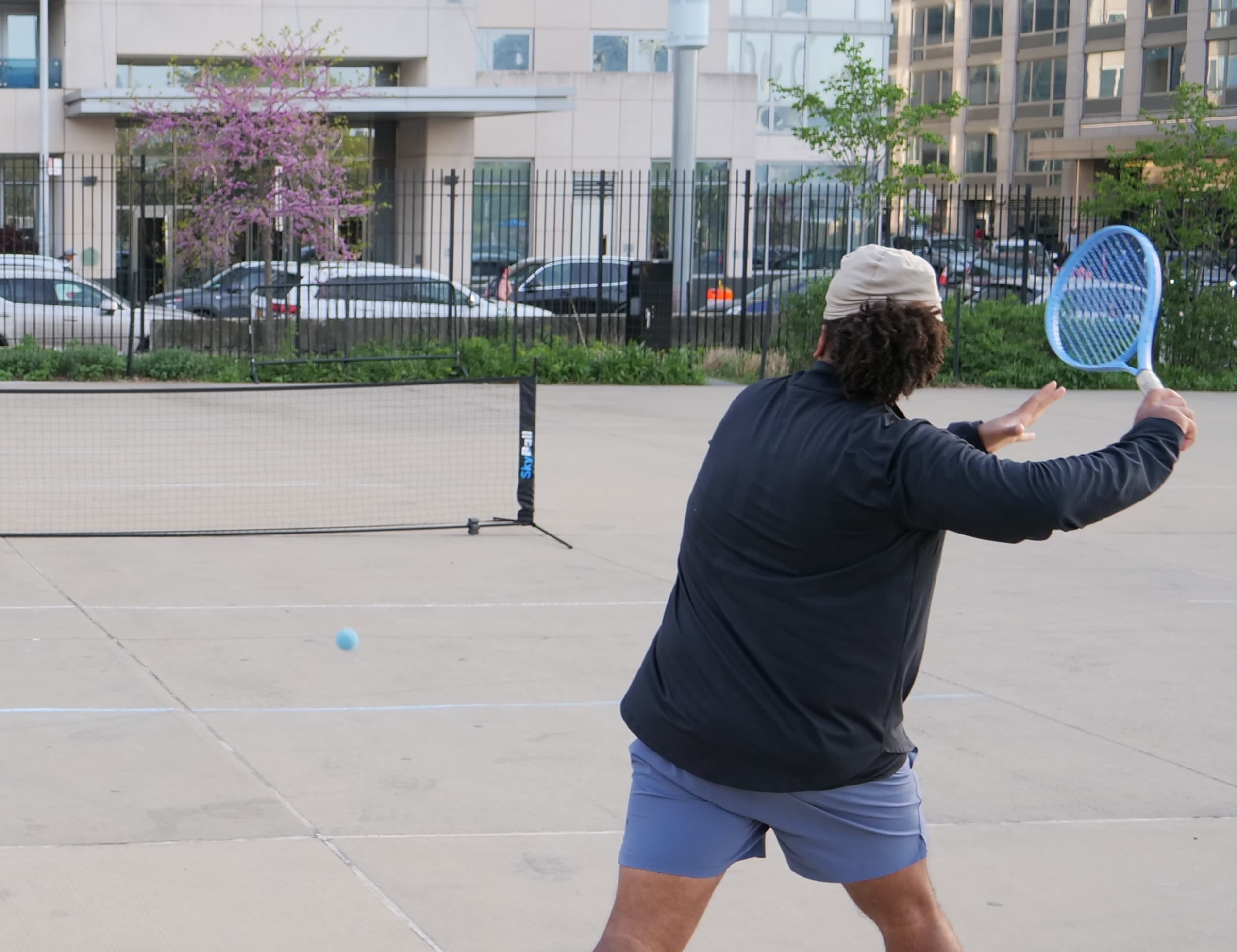 Person playing SkyBall